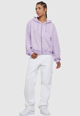 Karl Kani Zip-Up Hoodie in Purple