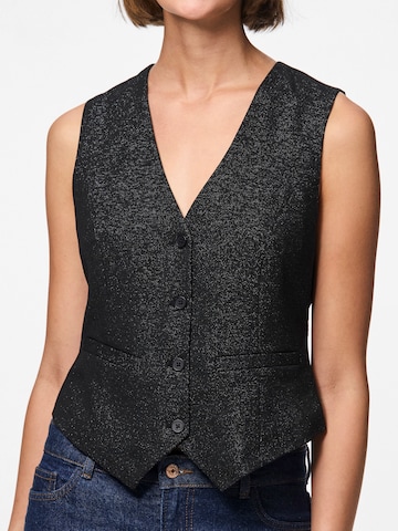 PIECES Suit Vest 'PCBOSELLA' in Black
