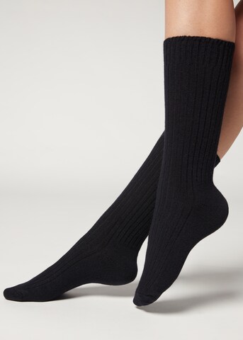 CALZEDONIA Socken in Blau: Vorderseite