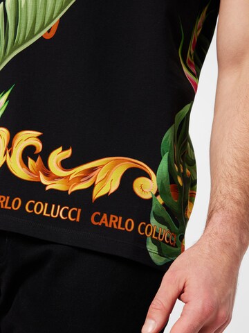 Carlo Colucci T-Shirt 'Cretone' in Schwarz