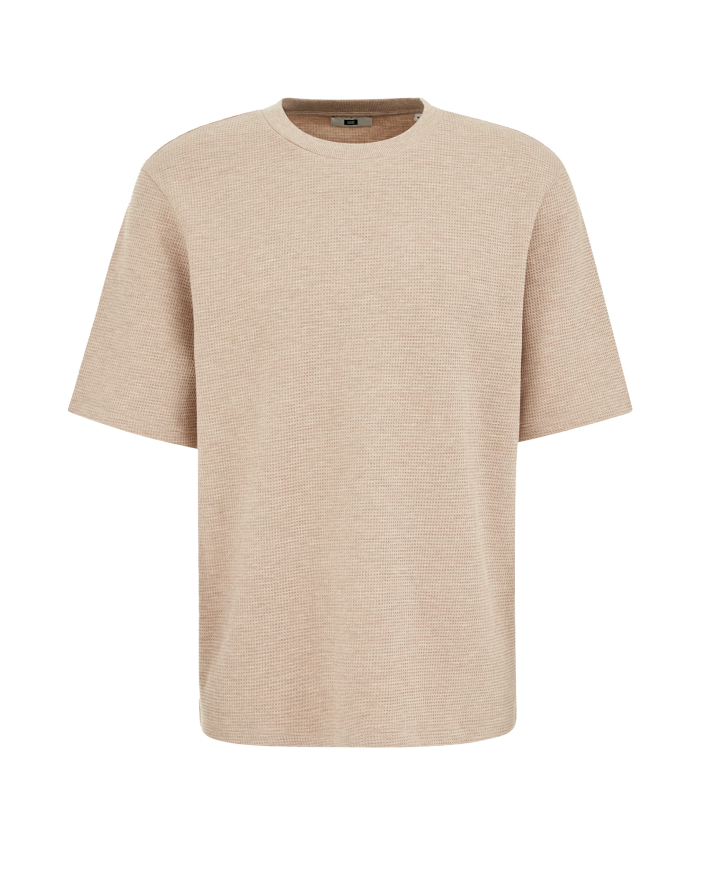 WE Fashion Μπλουζάκι σε μπεζ: μπροστά