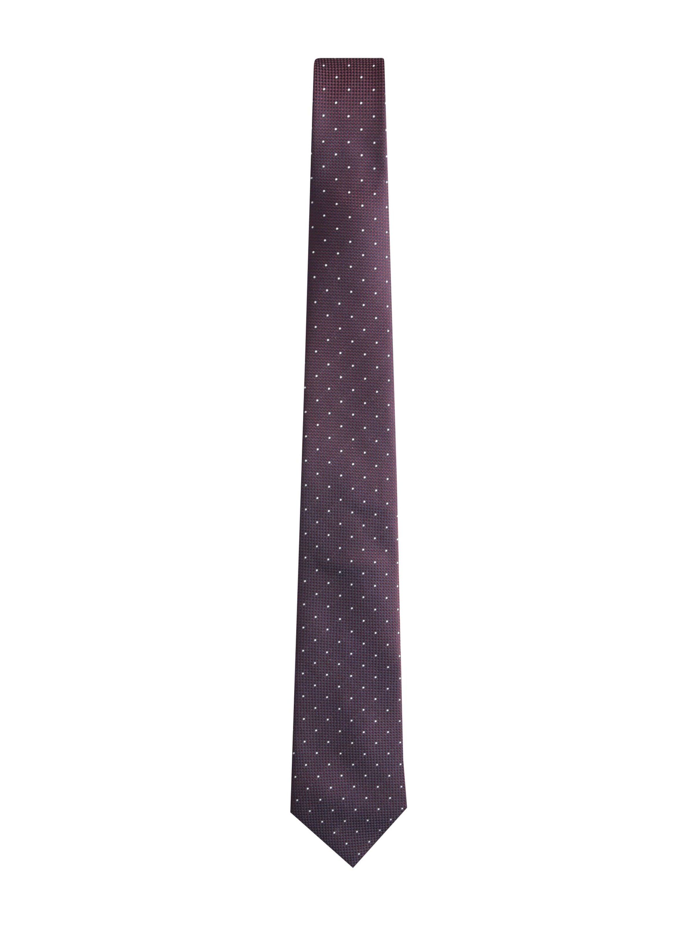 Next Tie in One Size in Burgundy / White, Item view