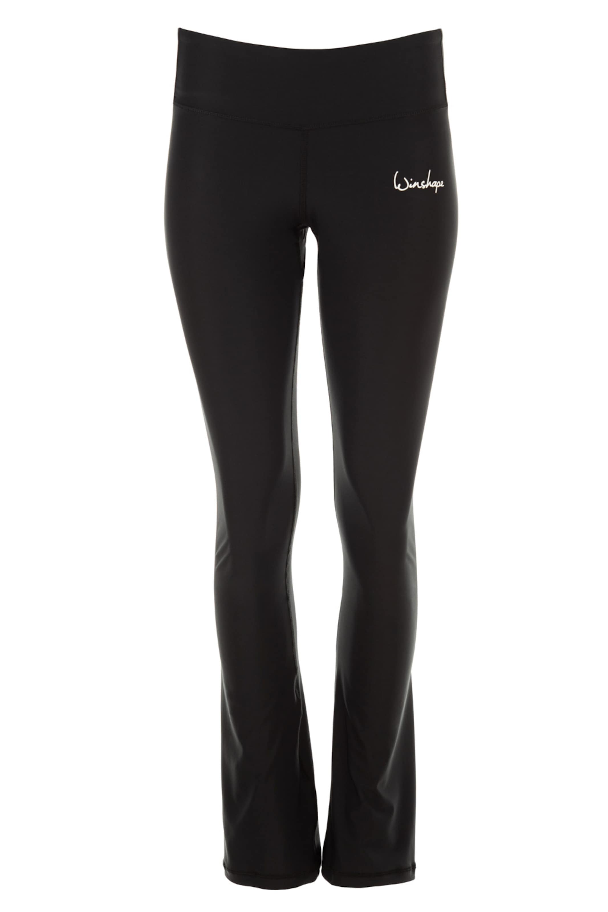 Bootcut Pantalon de sport 'BCL102' Winshape en noir : devant
