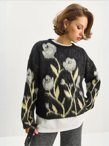 Pull-over oversize Bianco Lucci en noir