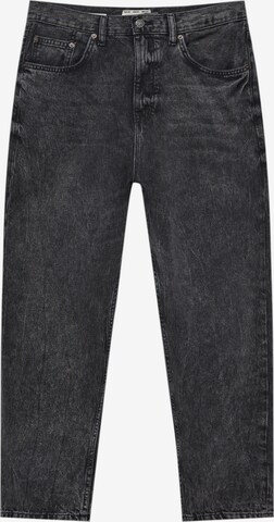 Pull&Bear Loosefit Jeans in Grijs: voorkant