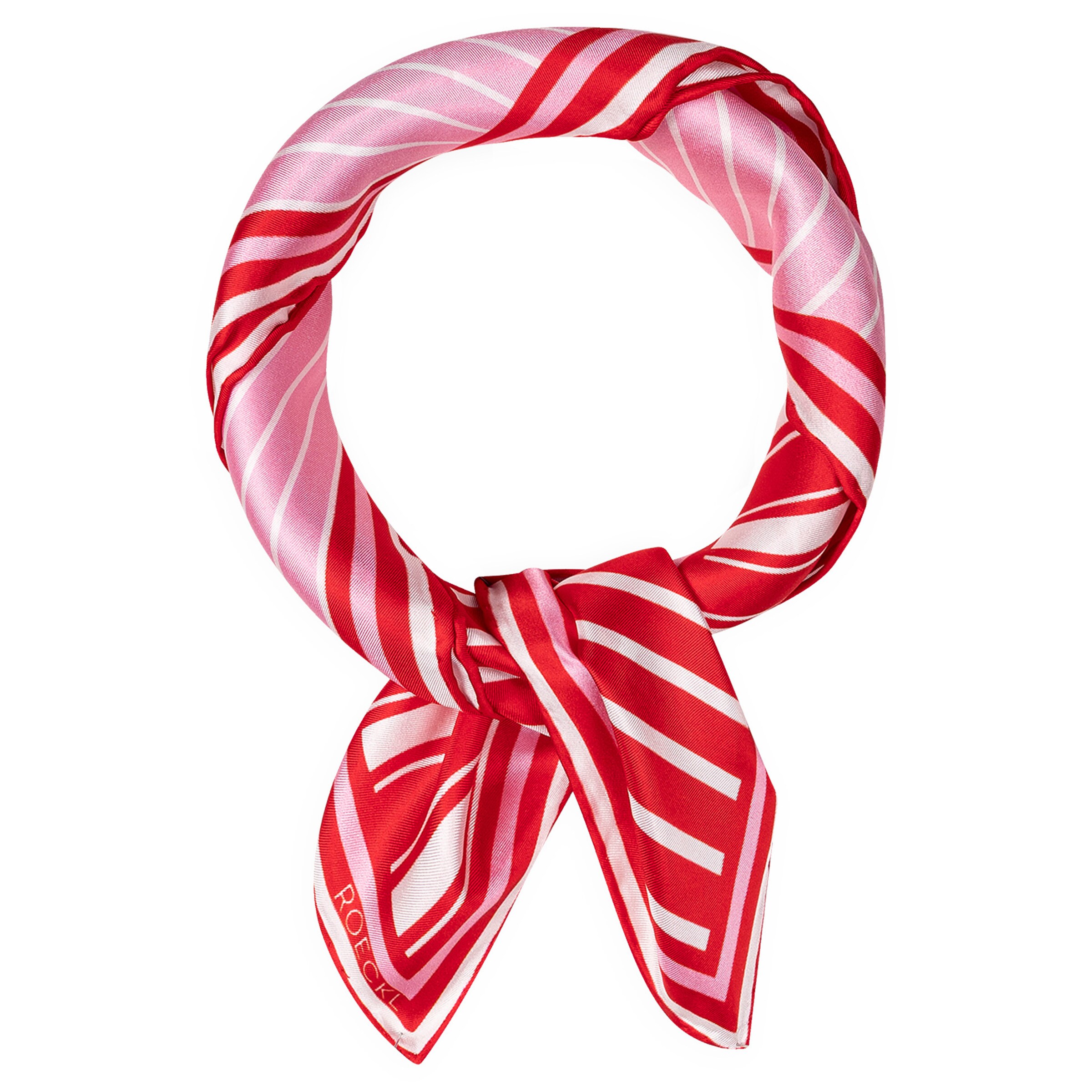 Foulard 'COLOURED STRIPES NICKY' di Roeckl in rosso