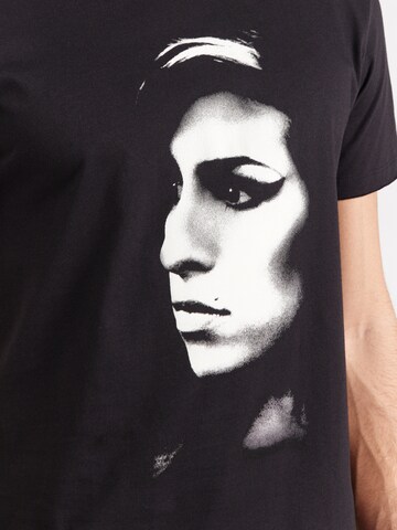 AMPLIFIED Shirt 'AMY WINEHOUSE' in Zwart