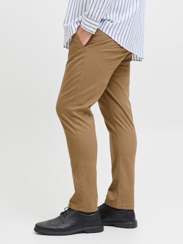 Jack & Jones Plus Slim fit Chino Pants 'JPSTMarco JJDave' in Brown