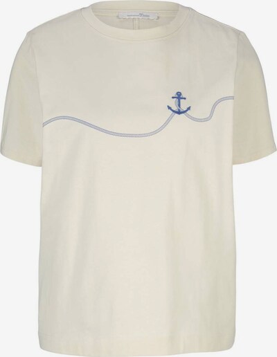 Tricou TOM TAILOR DENIM pe bej / albastru regal, Vizualizare produs