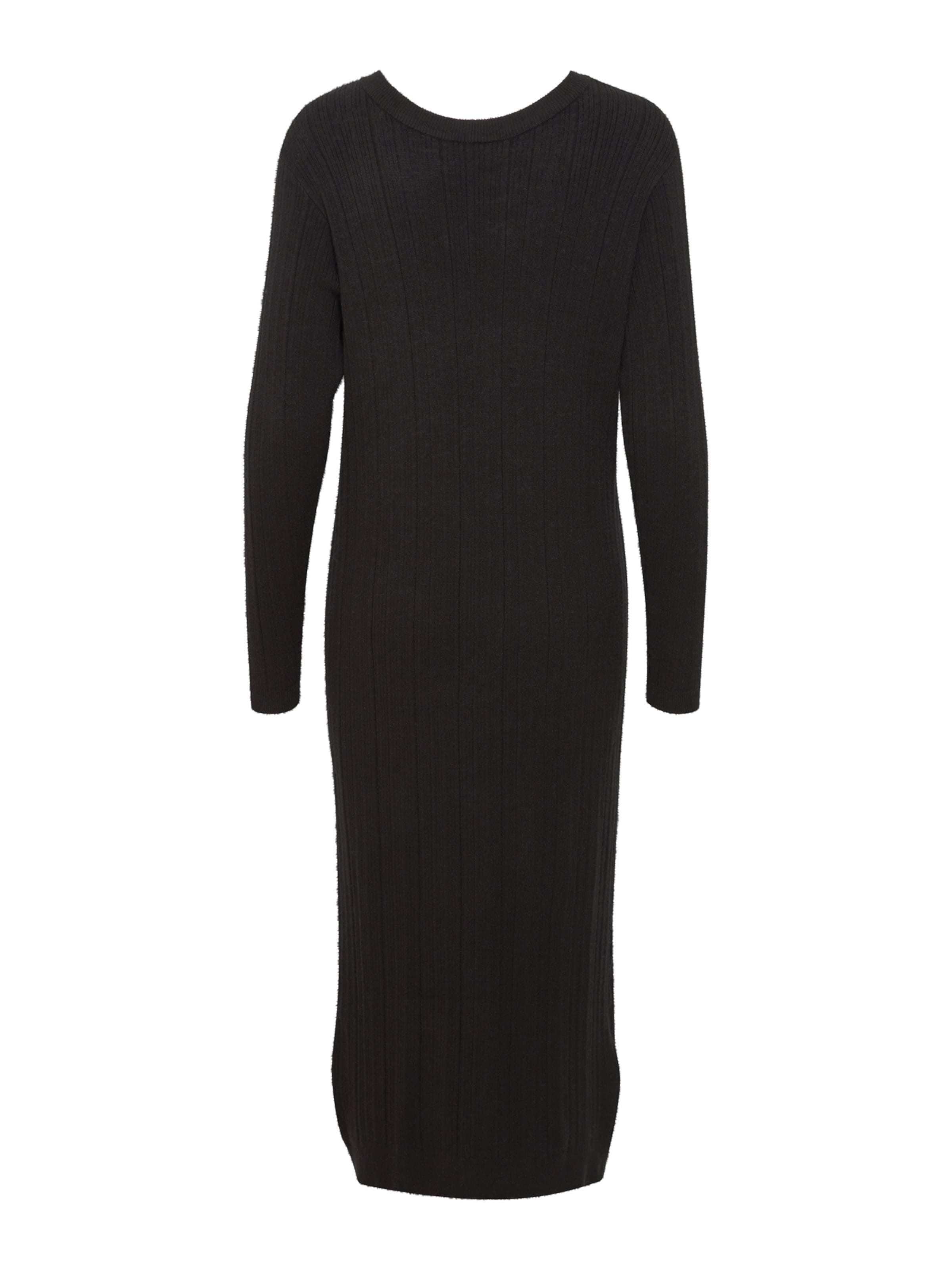 ICHI - Vestido de malha 'KAVA' em preto