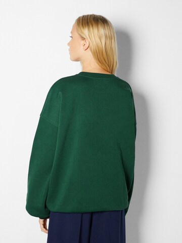 Bershka Sweatshirt in Grün