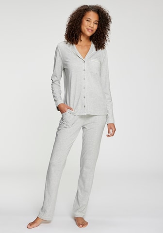 LASCANA Μπλουζάκι ύπνου σε γκρι