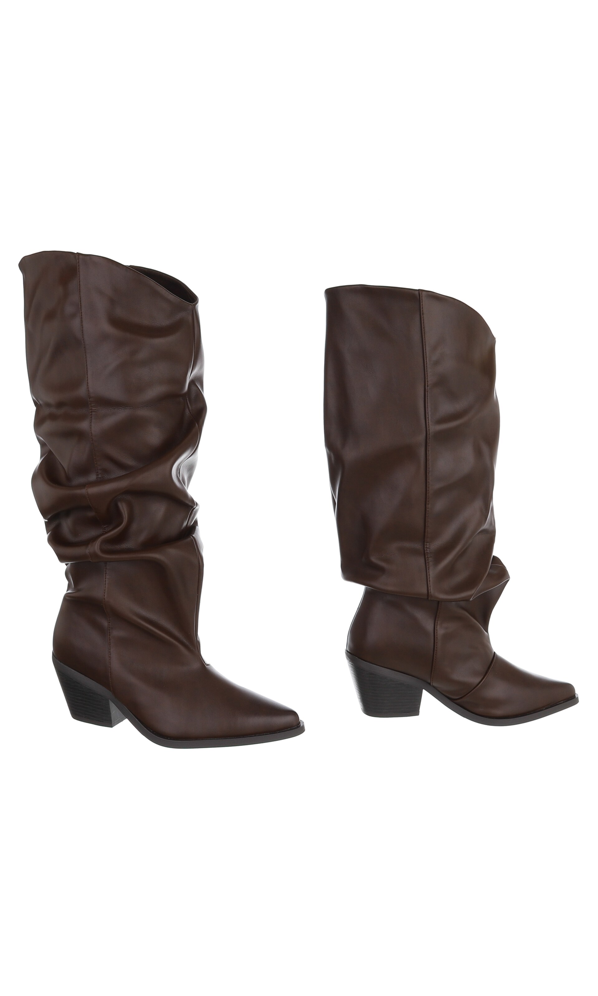 Ital-Design Cowboystiefel in Braun