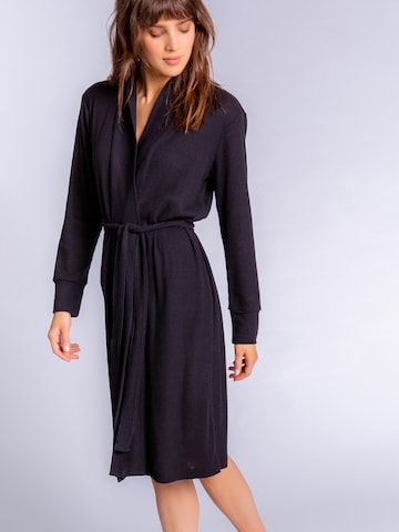 PJ Salvage Dressing Gown in Black