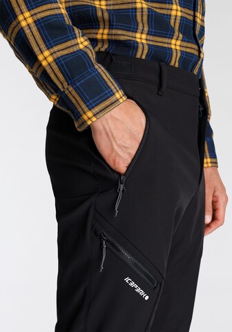 ICEPEAK Regular Outdoor Pants in Black