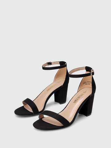 Sandalo con cinturino 'Women's Chunky Block Heel Sandals, Open Toe Ankle Strap Dress Shoes' di Dream Pairs in nero
