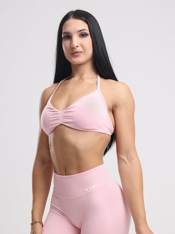 neverover - Bustier Sujetador deportivo 'Hue Minimal Strappy Bra' en rosa