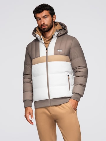 Ombre Winterjas in Beige