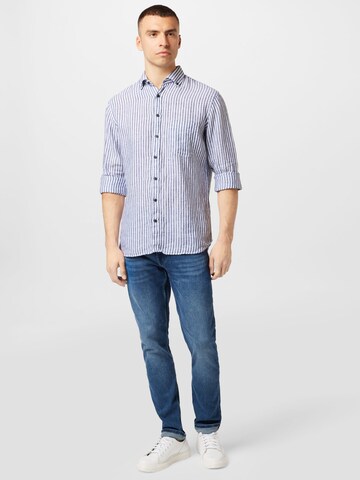 mėlyna OLYMP Standartinis modelis Marškiniai