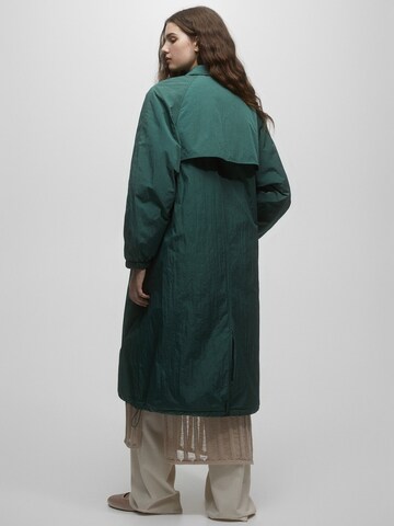 Pull&Bear Between-Seasons Coat in Green