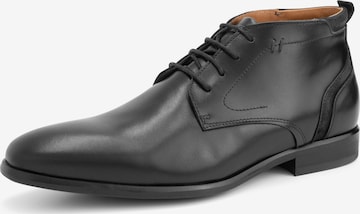 DenBroeck Lace-Up Shoes in Black: front