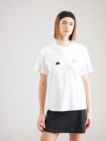 ADIDAS SPORTSWEAR Funktionsshirt 'TIRO' in Weiß: Vorderseite