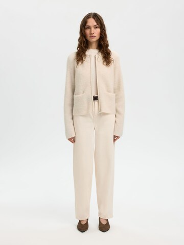 SELECTED Gebreid vest in Wit