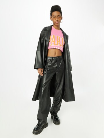 LEVI'S ® Lużny krój Spodnie 'FX Leather Baggy Dad' w kolorze czarny