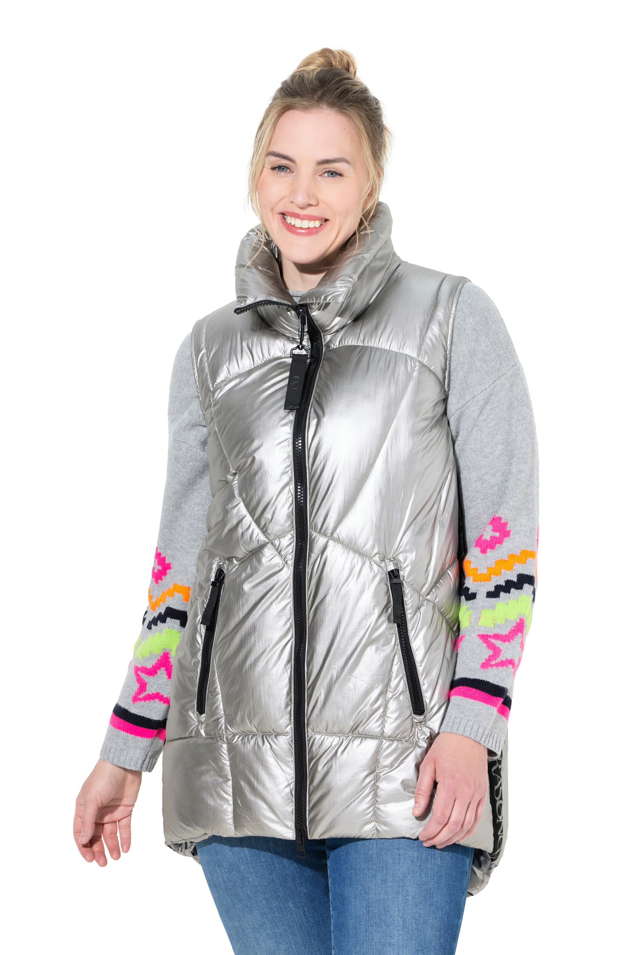 LAURASØN Weste in Silber: Vorderseite