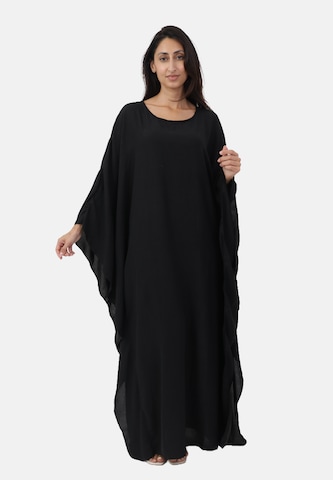 Robe oversize Elara en noir : devant