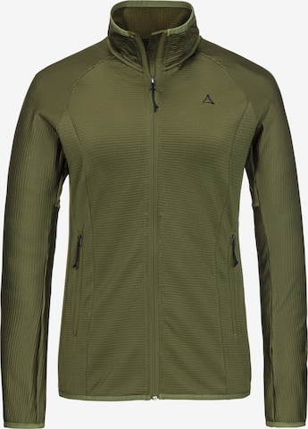 Schöffel Functionele fleece jas 'Cascata' in Groen: voorkant