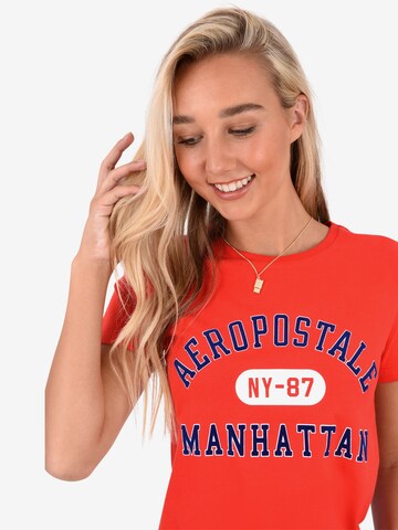 T-shirt 'Manhattan' AÉROPOSTALE en rouge