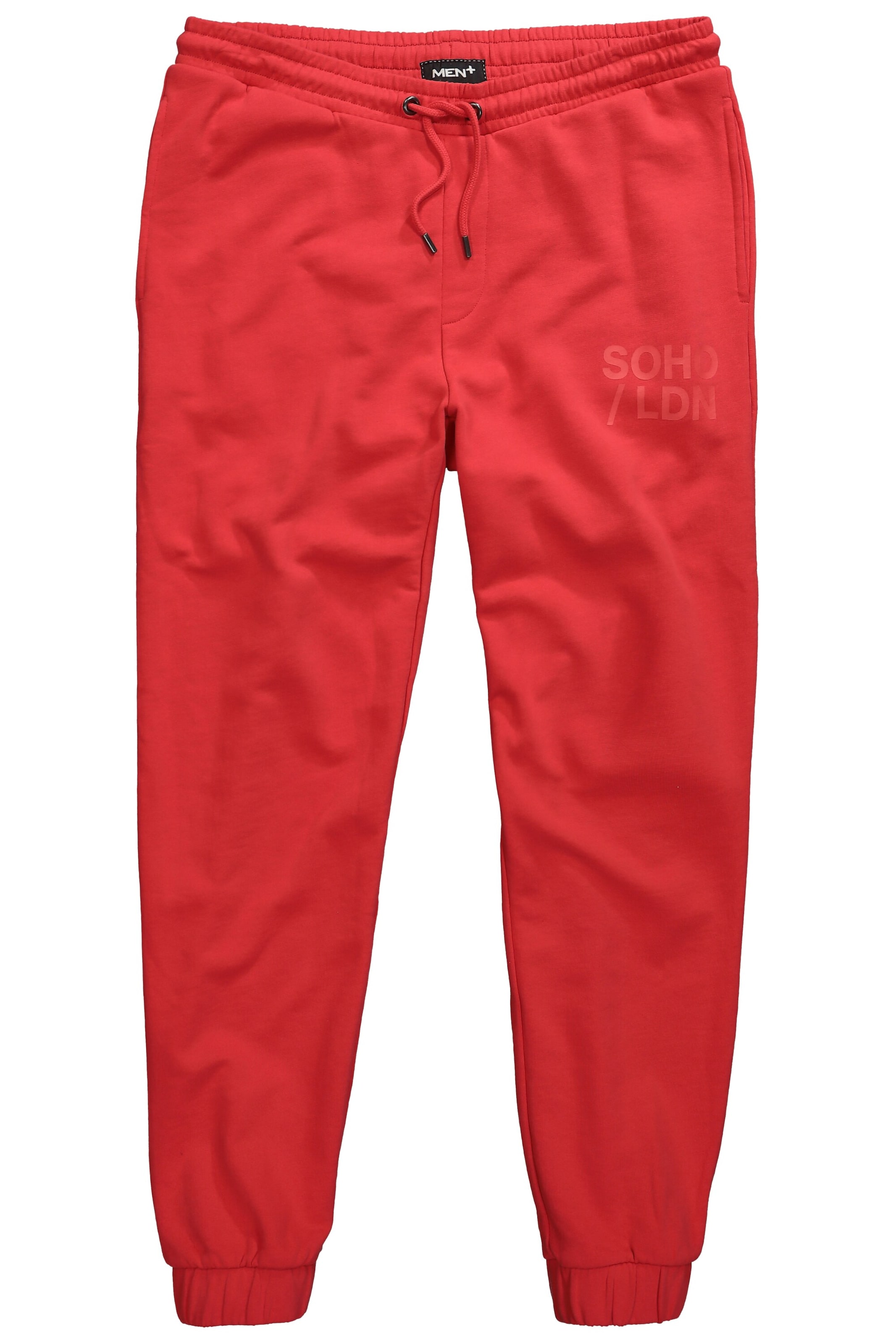 Men Plus Tapered Hose in Rot: Vorderseite
