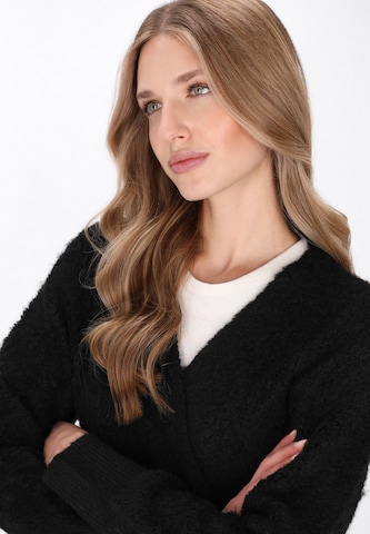 DreiMaster Vintage Knitted coat in Black