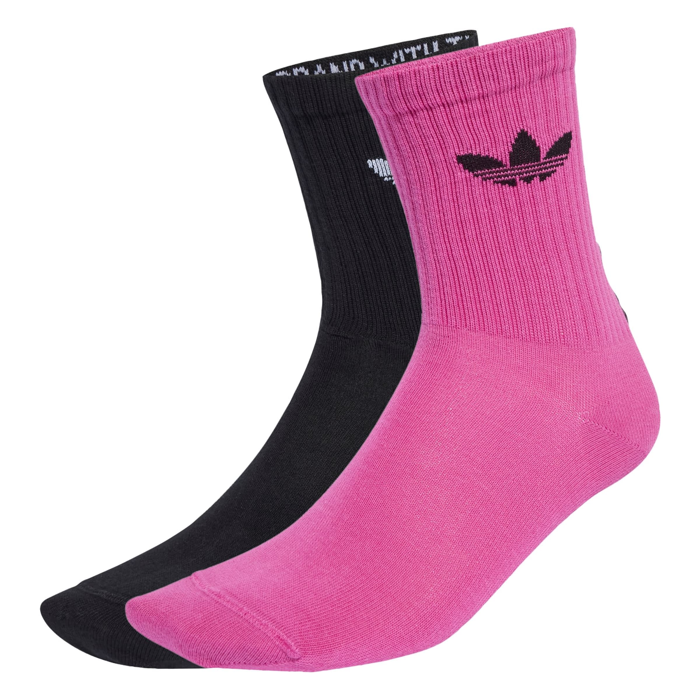 Calzino 'Ruffle Crew 2 Pairs' di ADIDAS ORIGINALS in rosa: frontale