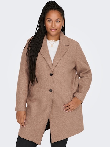 ONLY Carmakoma Between-Seasons Coat 'Carrie' in Brown