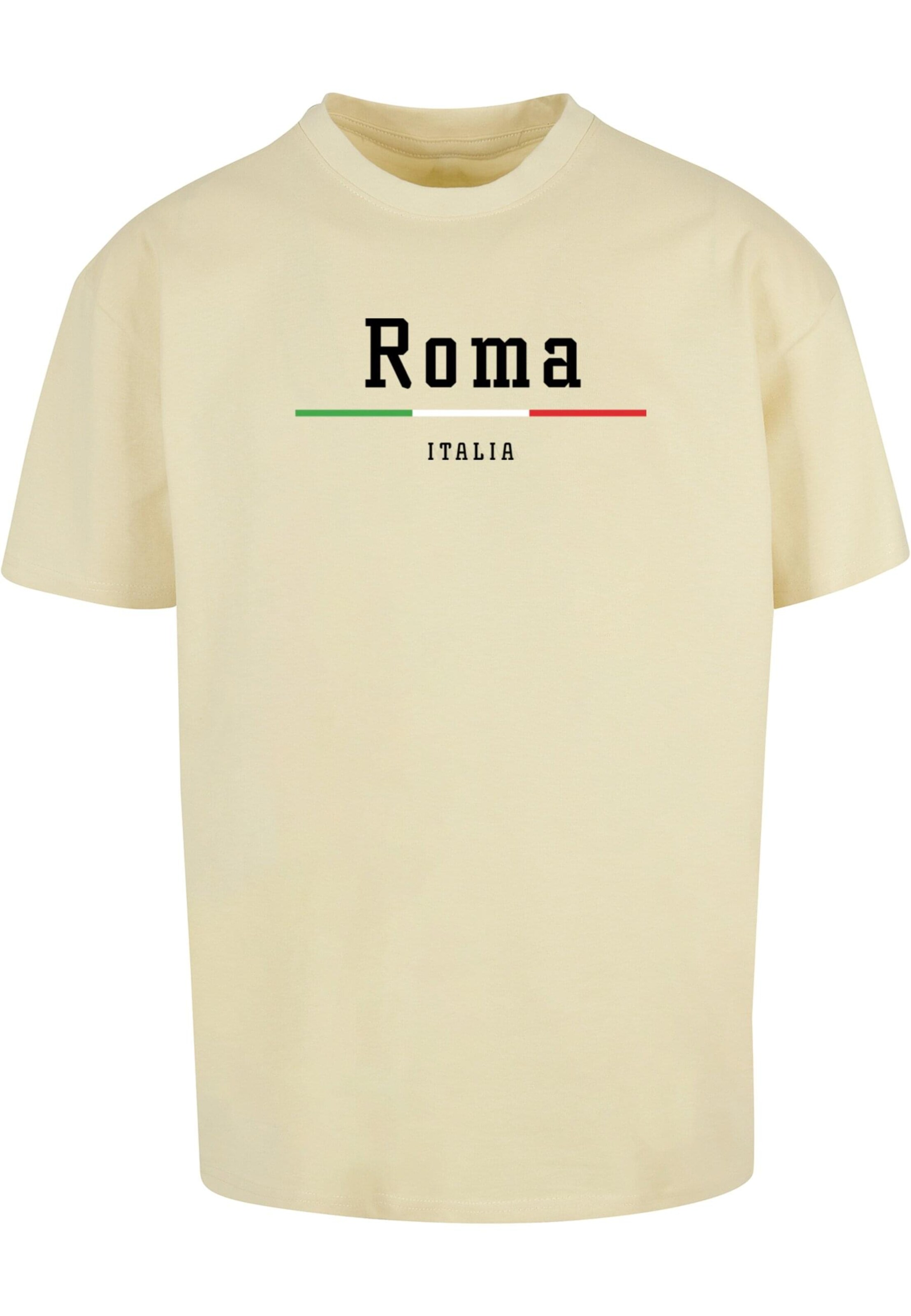 Merchcode Shirt 'Roma' in Geel: voorkant