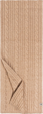 Sciarpa 'CABLED CHARM' di Roeckl in beige: frontale