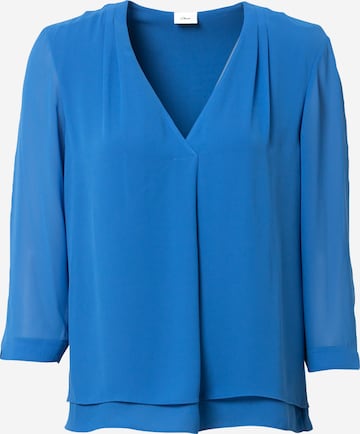 s.Oliver BLACK LABEL Blouse in Blauw: voorkant