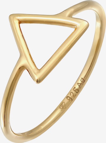 ELLI Ring 'Geo' in Gold: front