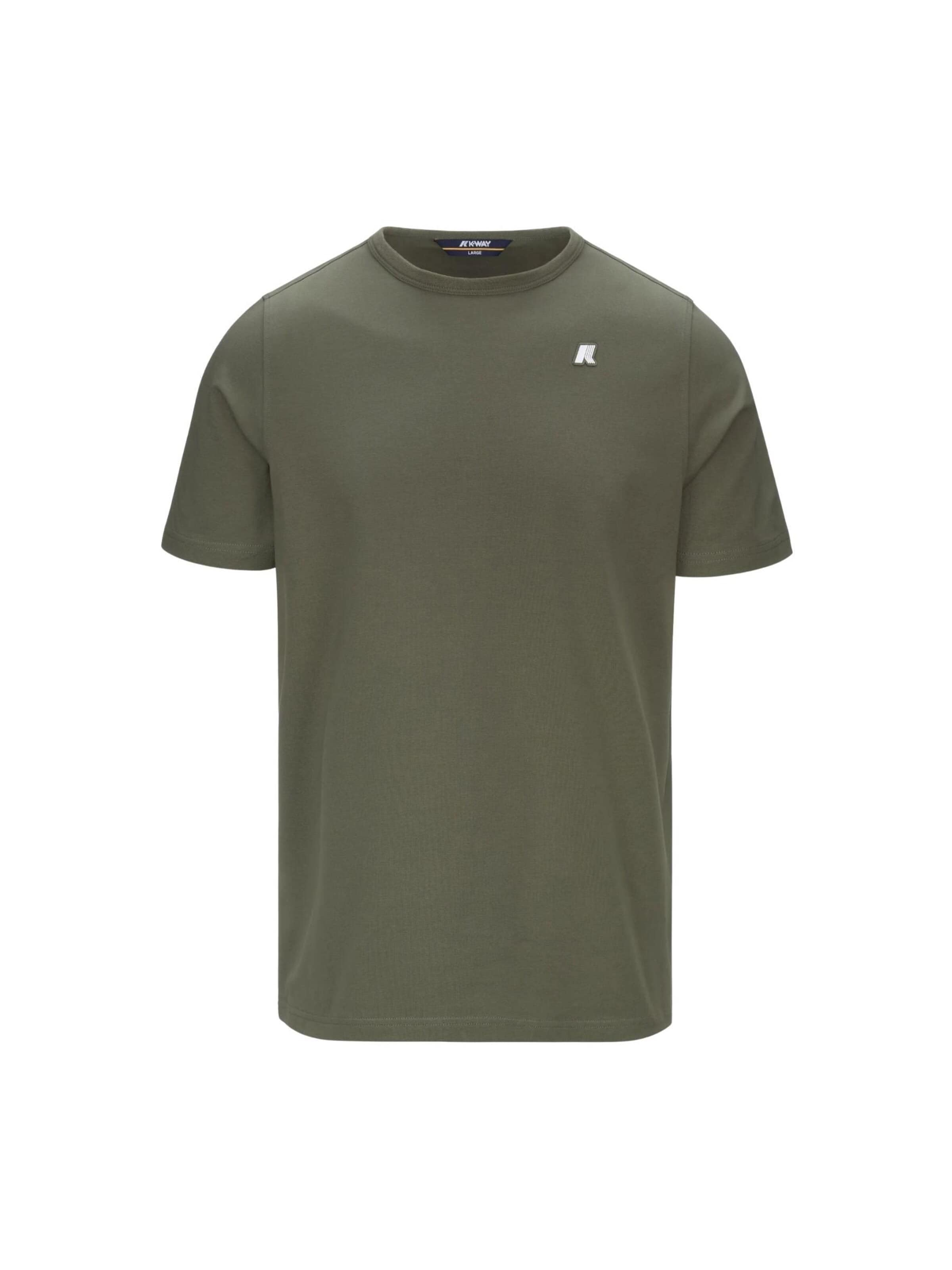 K-Way T-shirt 'K-WAY ADAME LIGHT STRETCH JERSEY T-Shirt e Polo' i grön: framsida