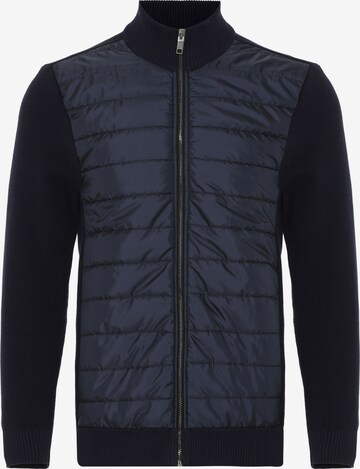 Jimmy Sanders Gebreid vest in Blauw: voorkant