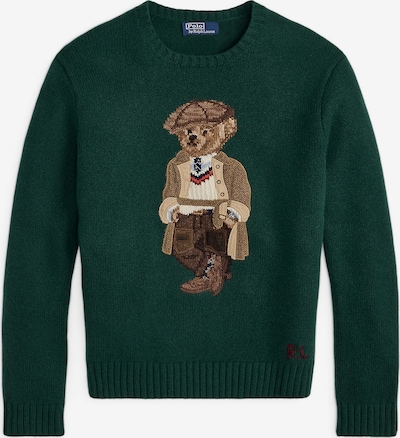 Megztinis iš Polo Ralph Lauren, spalva – ruda / tamsiai ruda / tamsiai žalia / balta, Prekių apžvalga