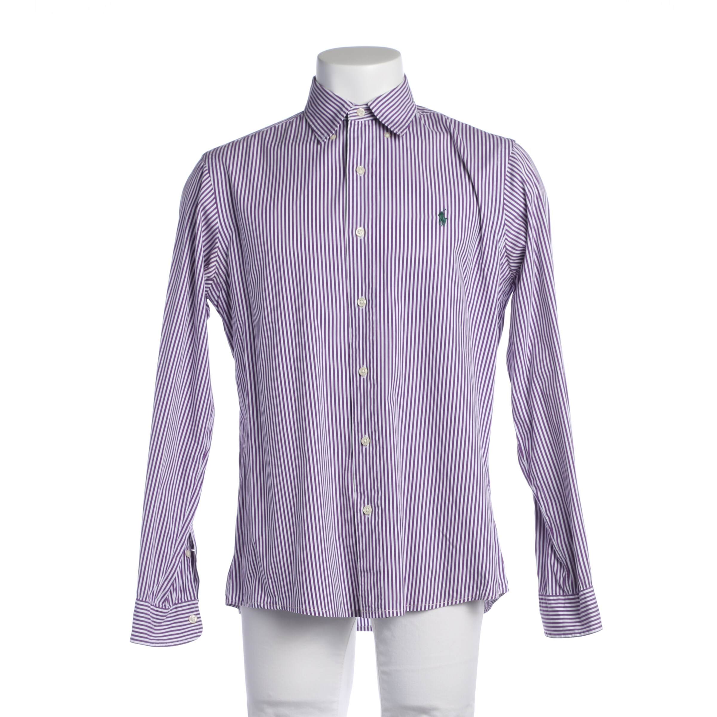 Polo Ralph Lauren Freizeithemd / Shirt / Polohemd langarm in M in lila, Produktansicht