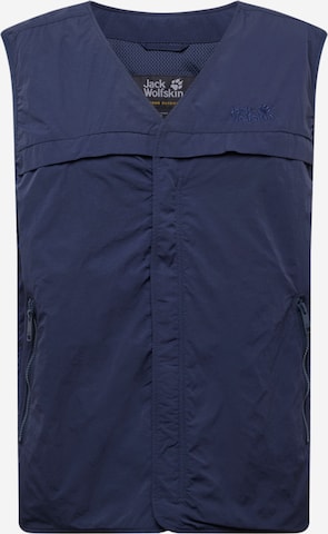 JACK WOLFSKIN Sports Vest in Blue: front