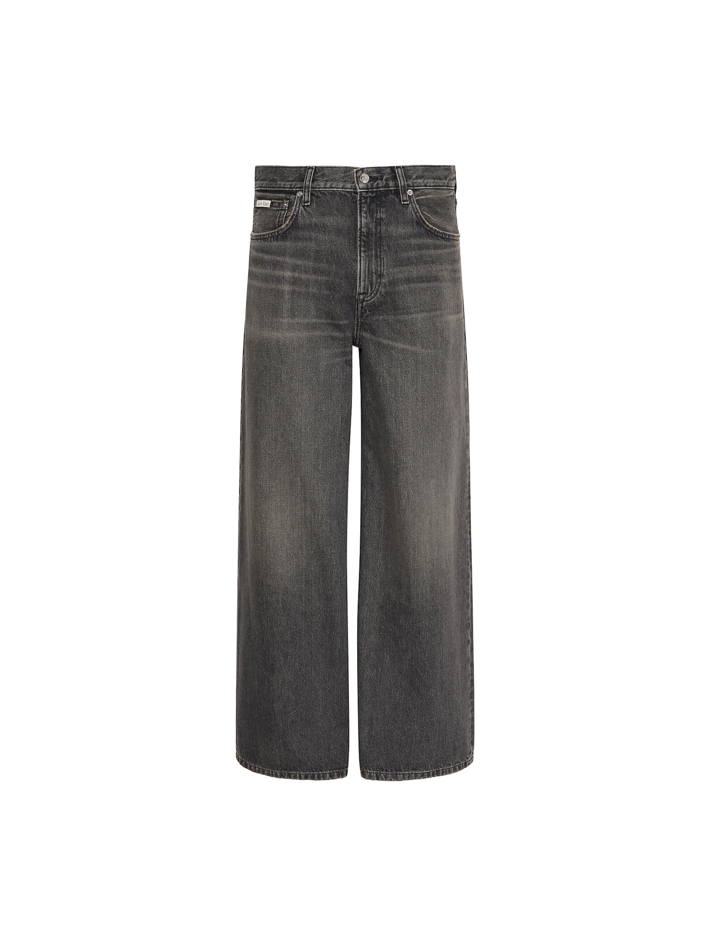 Calvin Klein Jeans Loosefit Jeans in Grau: Vorderseite