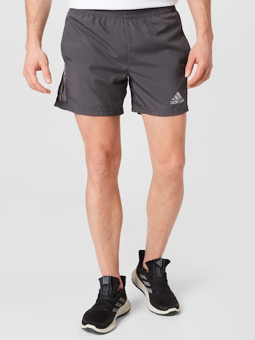 ADIDAS SPORTSWEARregular Sportske hlače 'Own the Run' - siva boja: prednji dio