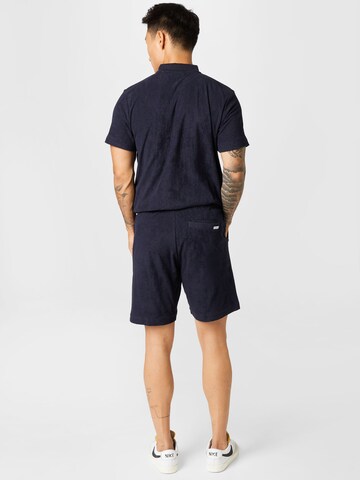 Lindbergh Regular Shorts 'Towel' in Blau
