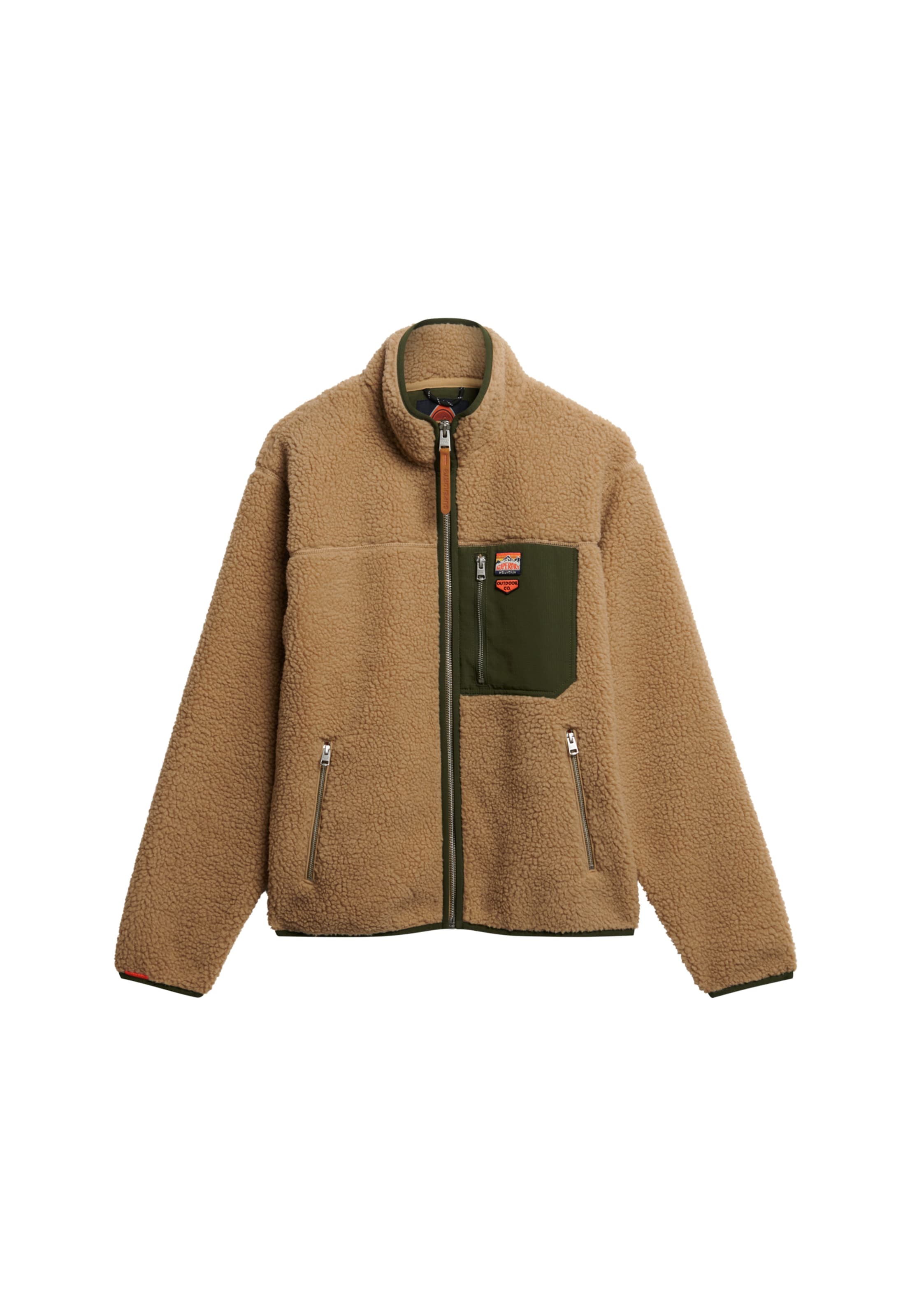 Veste mi-saison Superdry en marron : devant