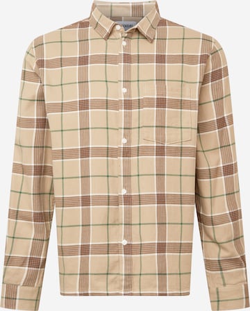 WEEKDAY Regular fit Button Up Shirt 'Wise' in Beige: front